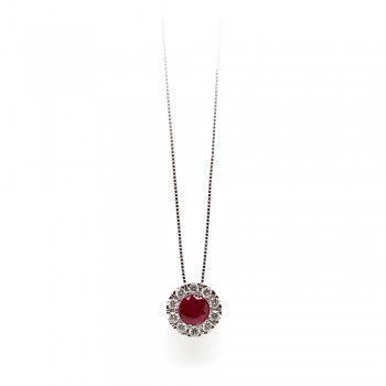 Ruby and Diamond Mother's Day Necklace