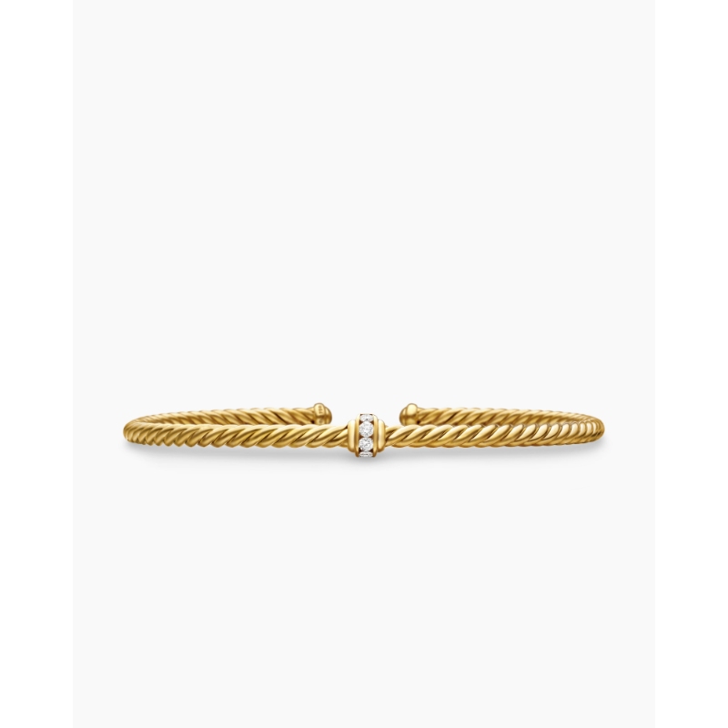 David Yurman 3mm Cable Classics Center Station Bracelet