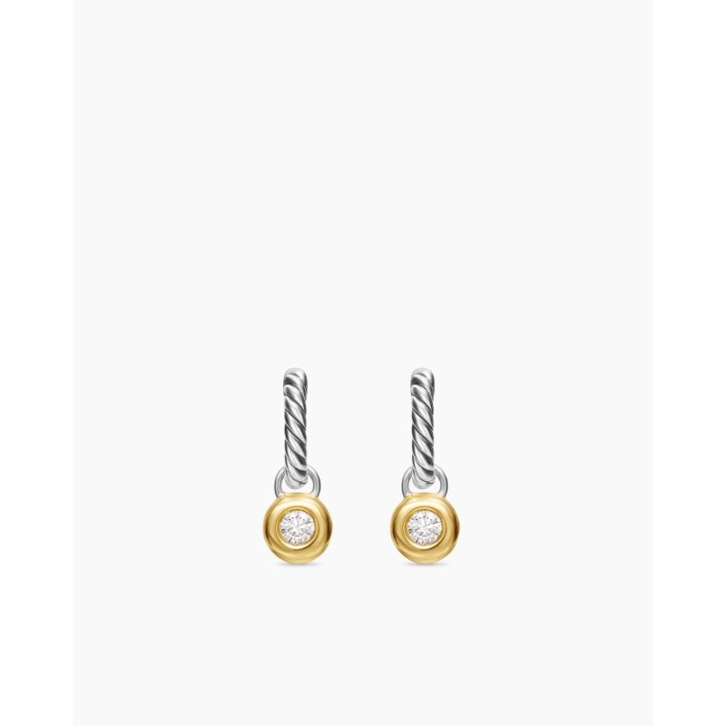 David Yurman Petite Cable Huggie Drop Earrings