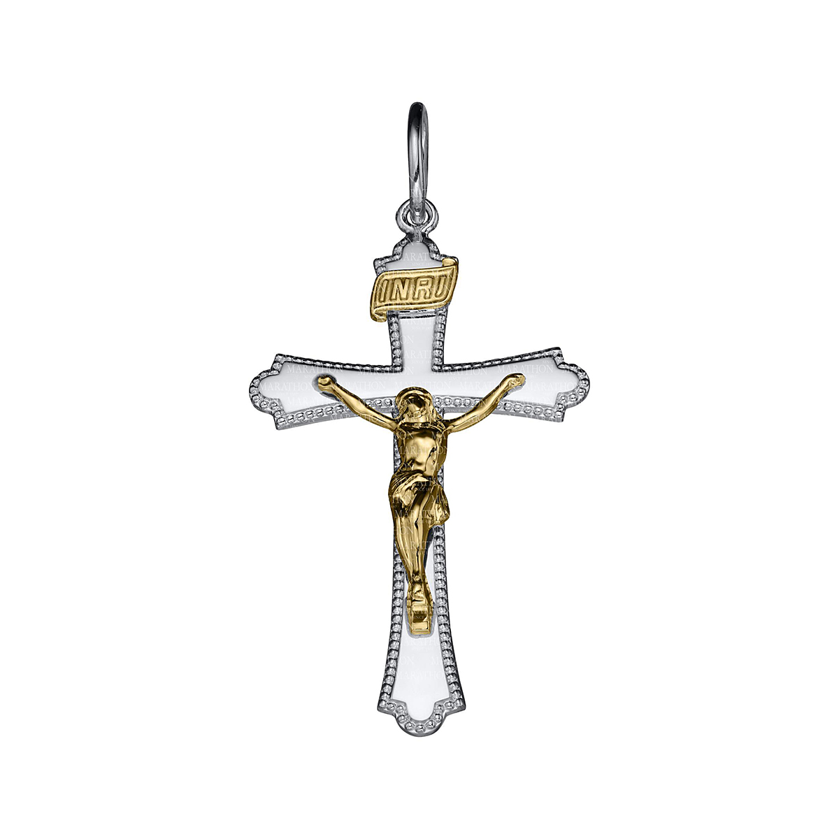 Sterling Silver Cross Pendant On A 24